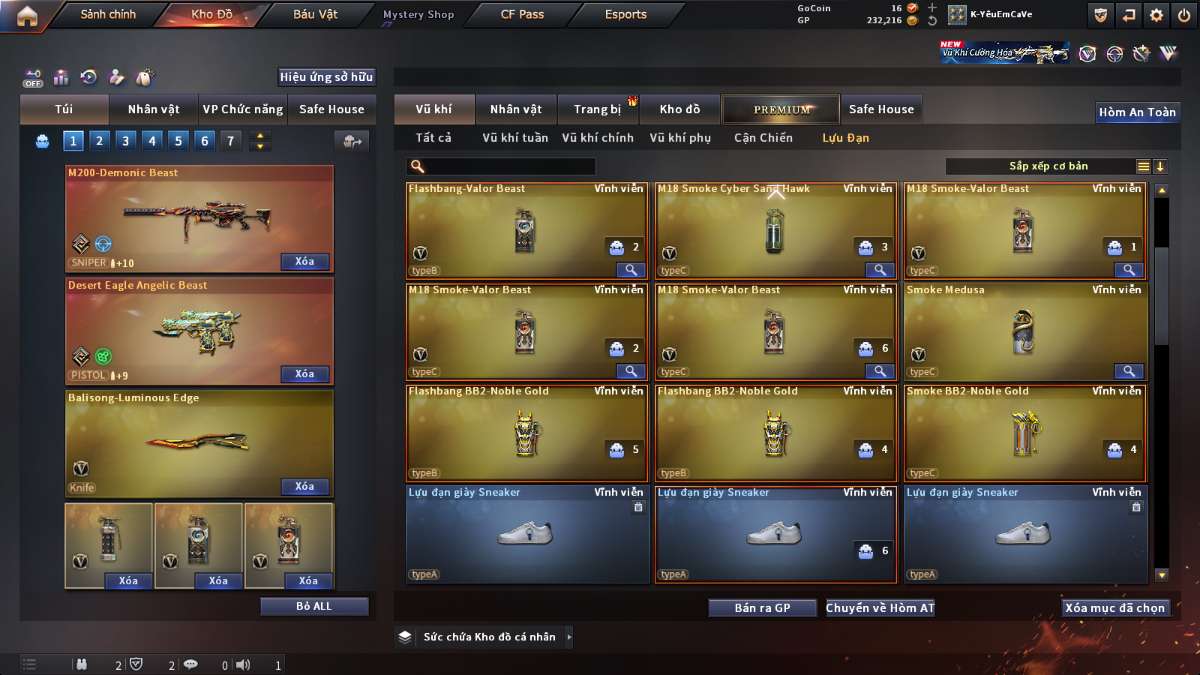 shop acc cf uy tin gia re